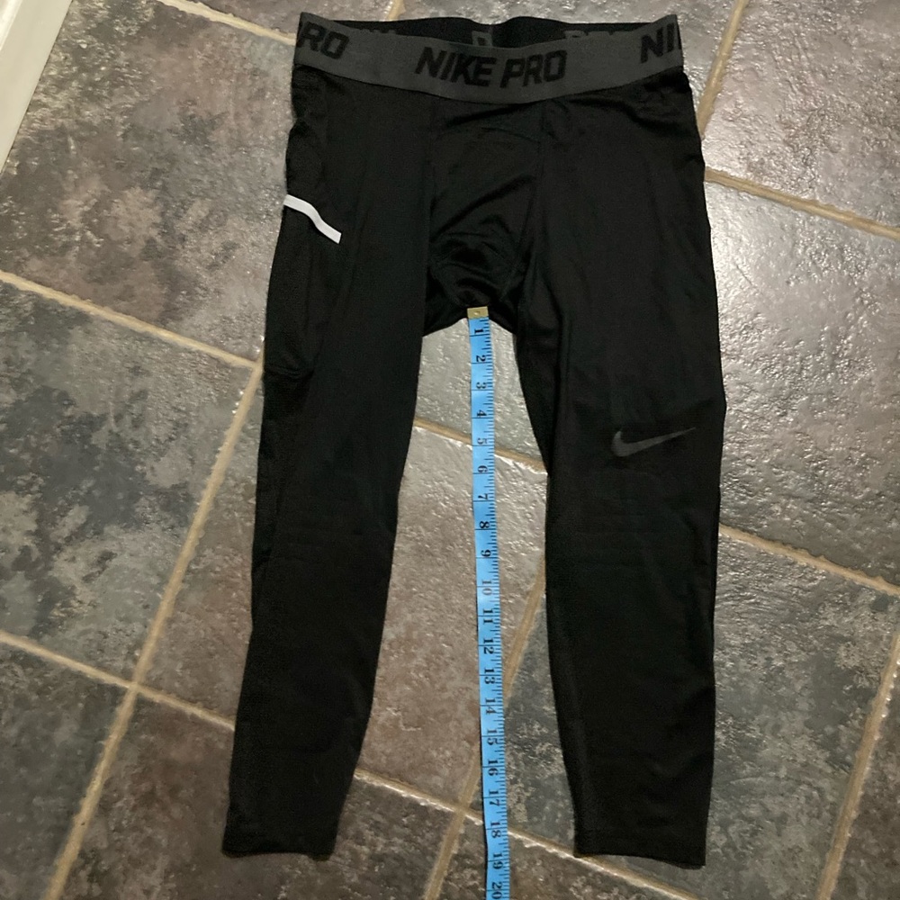 Nike Pro Athletic Compression Training Pants Size… - image 3